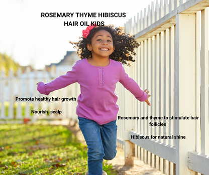 Rocket Growth Rosemary Thyme Hibiscus Kids Hair Oil